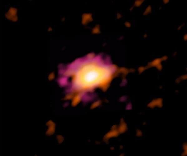ALMA discovers massive rotating disk in early universe
