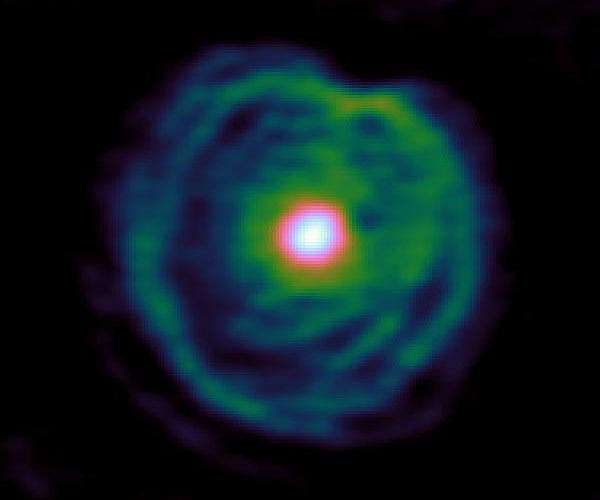Stellar wind of old stars reveals existence of a partner