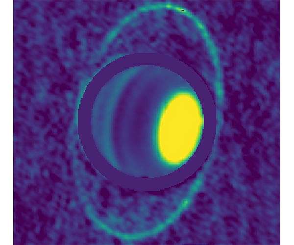Astronomers See "Warm" Glow of Uranus's Rings