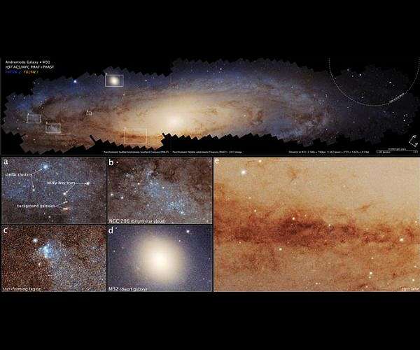 Hubble traces hidden history of Andromeda galaxy