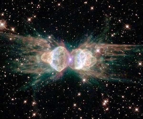 A laser from a space ant