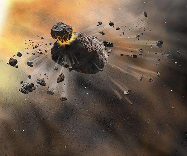 NASA spots giant debris cloud created by clashing celestial bodies