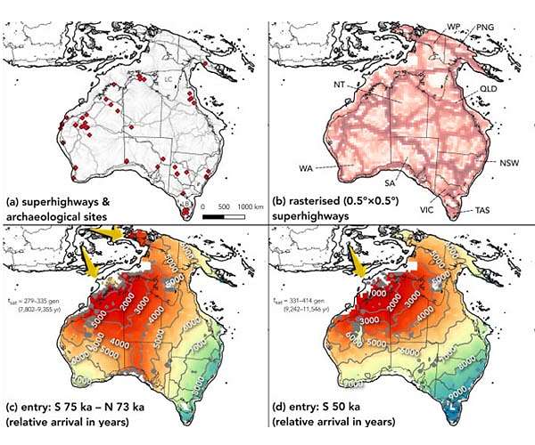 Superhighways of first Australians reveals a 10,000-year journey through the continent