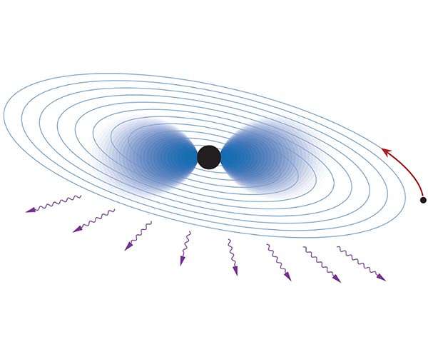Detecting new particles around black holes with gravitational waves