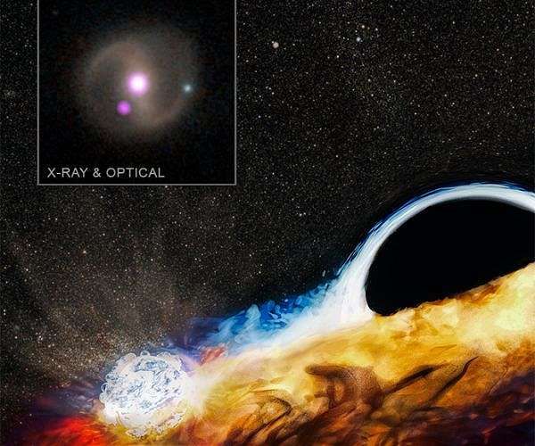 Black Hole Devours Star, Slams Remnants Into Another