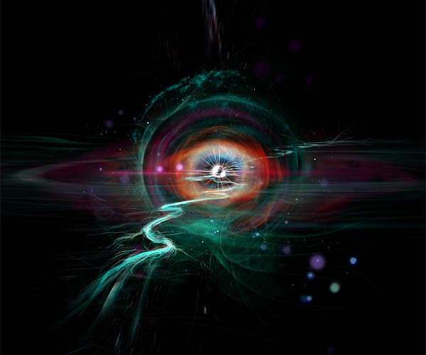 The first black hole image: A gravitomagnetic monopole as an alternative explanation