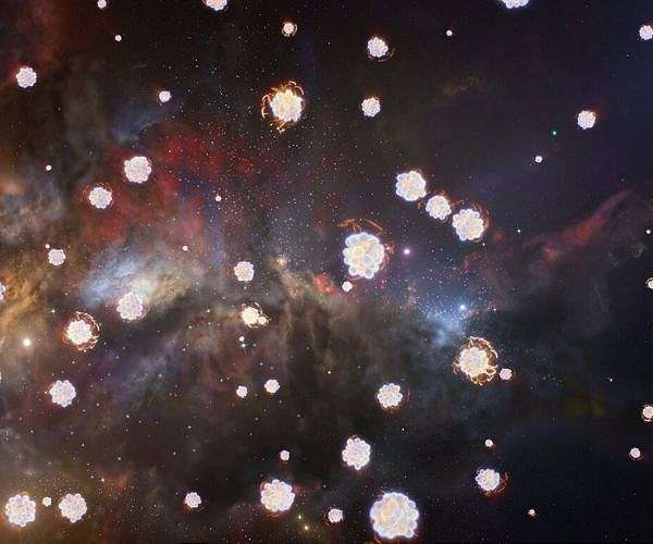Astronomers find distant gas clouds with leftovers of the first stars