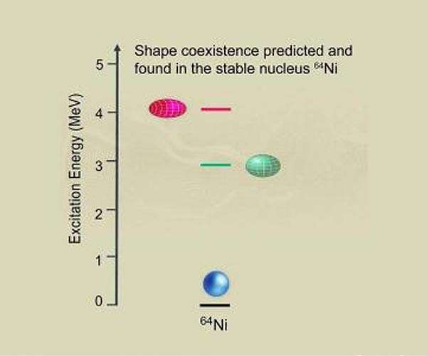 Nuclear popcorn: Heavy nucleus changes shapes at different energies