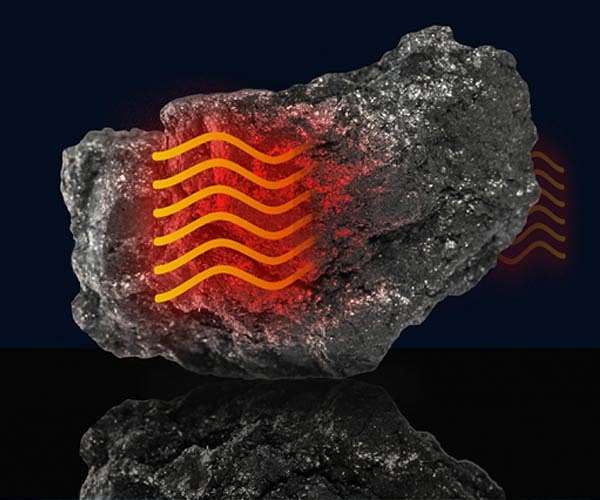 Exotic 'second sound' phenomenon observed in pencil lead