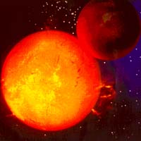 Most Space Telescope Sees "Tail Wagging Dog" In Star - Exoplanet System