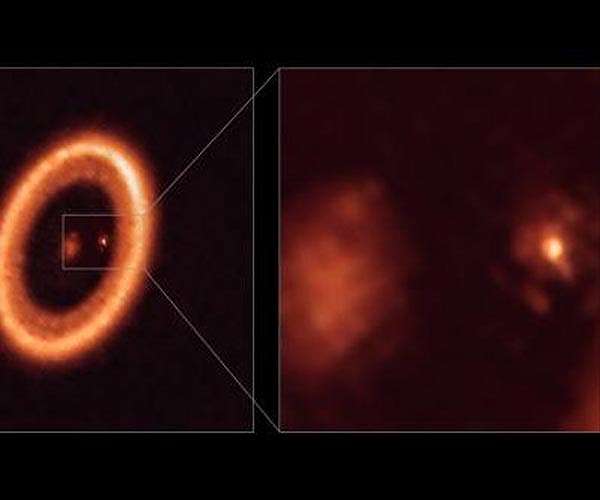 ALMA images moon-forming disk around alien world