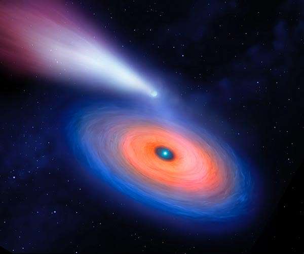 Hidden giant planet around tiny white dwarf star
