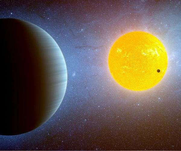 Young planet's atmosphere challenges traditional formation models