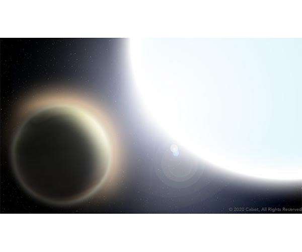Today's forecast Partially cloudy skies on an ultra-hot Neptune