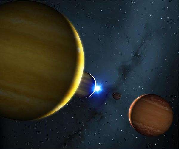 Star's death will play a mean pinball with rhythmic planets