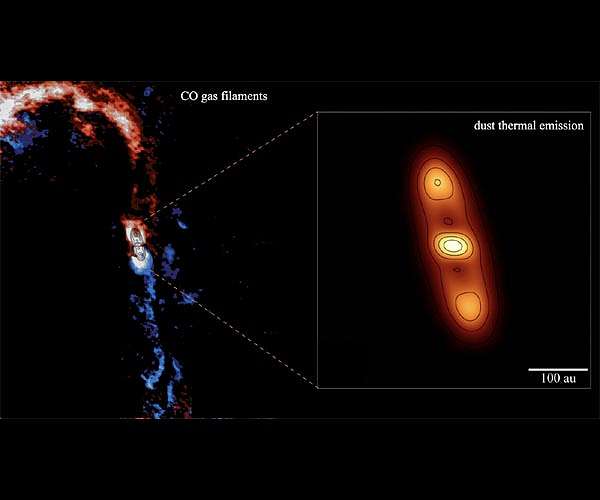 A planet-forming disk still fed by the mother cloud