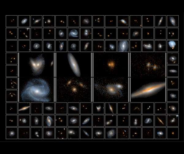 Hubble captures largest near-infrared image to find universe's rarest galaxies