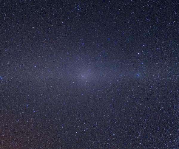 The natural brightness of the night sky