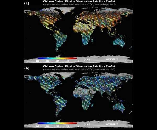 China's carbon satellite shares data worldwide