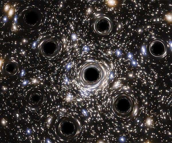 Hubble uncovers concentration of small black holes