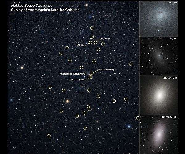 Satellite alignment around Andromeda galaxy defies cosmological models