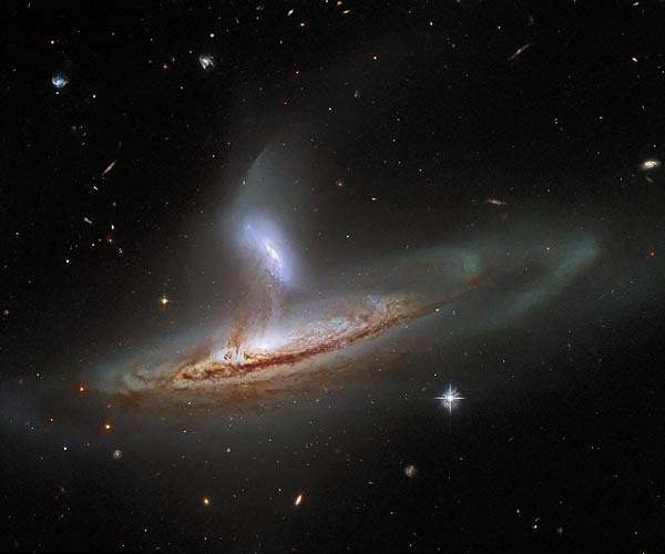 Hubble Views a Cosmic Interaction