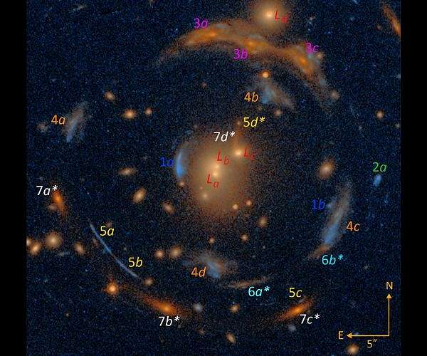 Magnifying deep space through the "Carousel Lens"