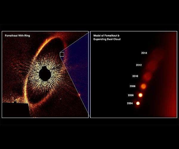 Hubble observes aftermath of massive collision