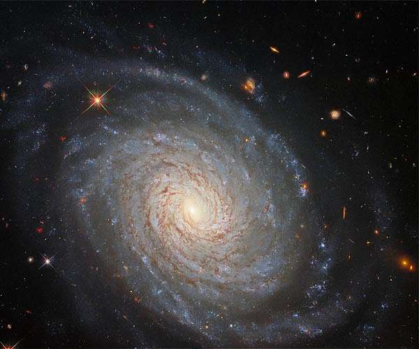 Hubble views a tranquil galaxy with an explosive past