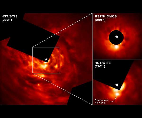 Hubble finds a planet forming in an unconventional way