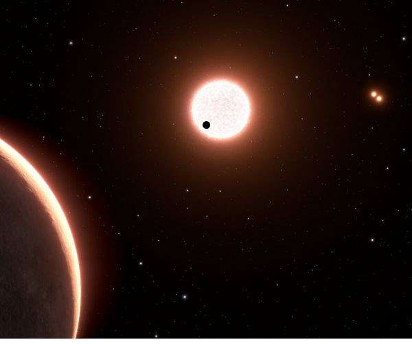 Hubble measures the size of the nearest transiting Earth-sized planet