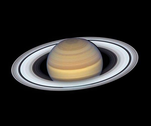 Saturn's Rings Shine in New Hubble Portrait