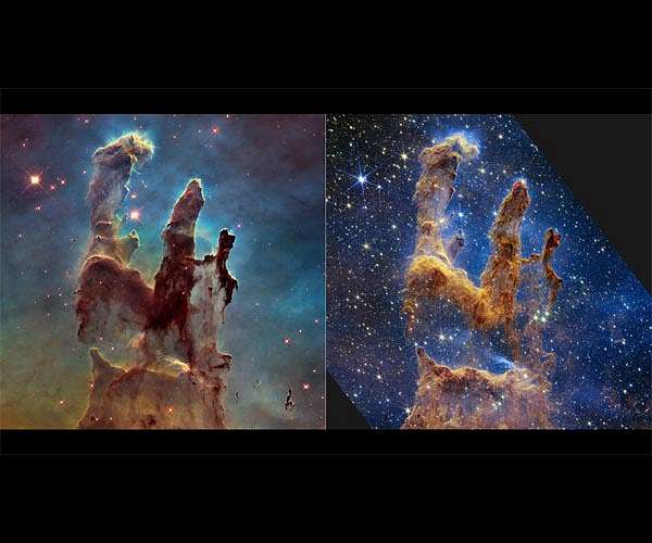 Near-infrared light uncovers vast populations of forming stars, many still encased in dust