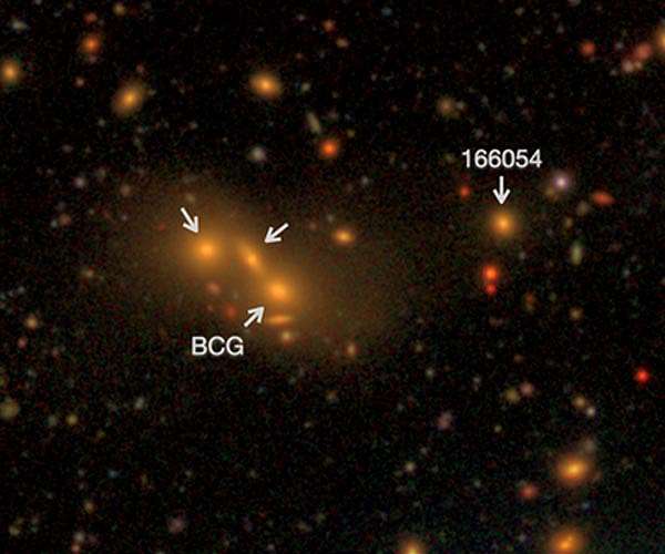 Astronomers observe intra-group light - the elusive glow between distant galaxies