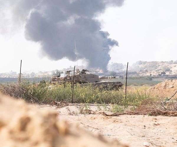 Israel hits Gaza as tensions surge on Lebanon border