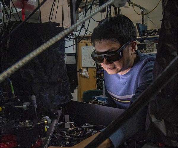 NIST team builds hybrid quantum system by entangling molecule with atom
