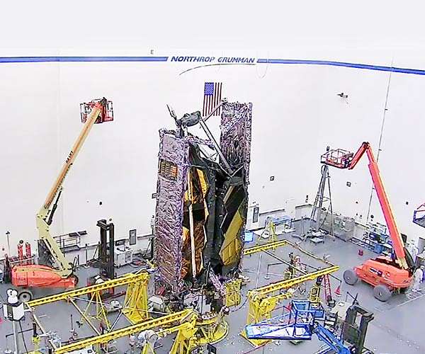 NASA's James Webb Space Telescope fully stowed