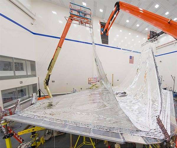 Time saving tooling rods used on Webb Telescope sunshield