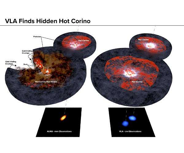 Astronomers find elusive target hiding behind dust