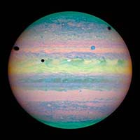 Jupiter's Gets All Spotty In Rare Triple Moon Transit