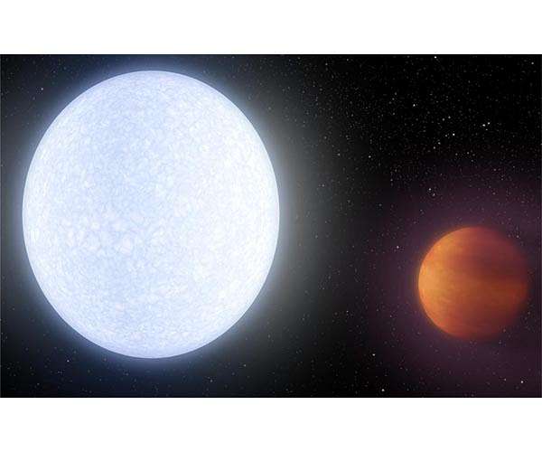 Rare-Earth metals in the atmosphere of a glowing-hot exoplanet