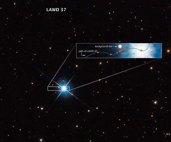 Astronomers observe light bending around an isolated white dwarf