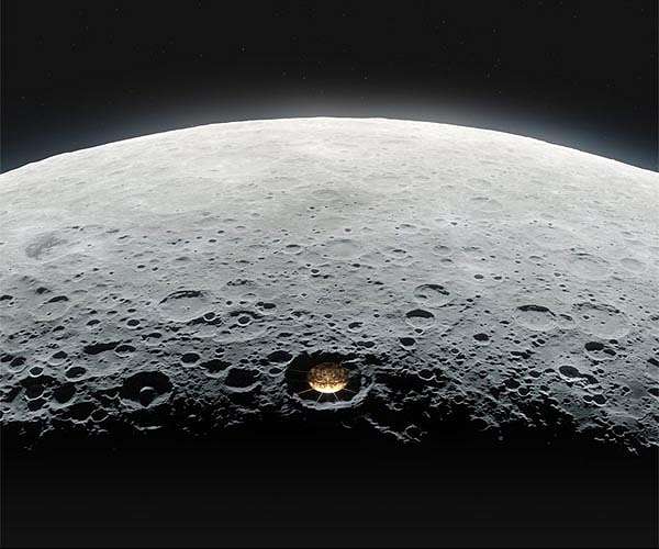 Telescoping from the moon
