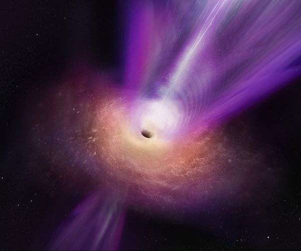 New black hole images reveal a glowing, fluffy ring and a high-speed jet