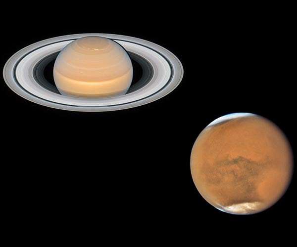 New family photos of Mars and Saturn from Hubble
