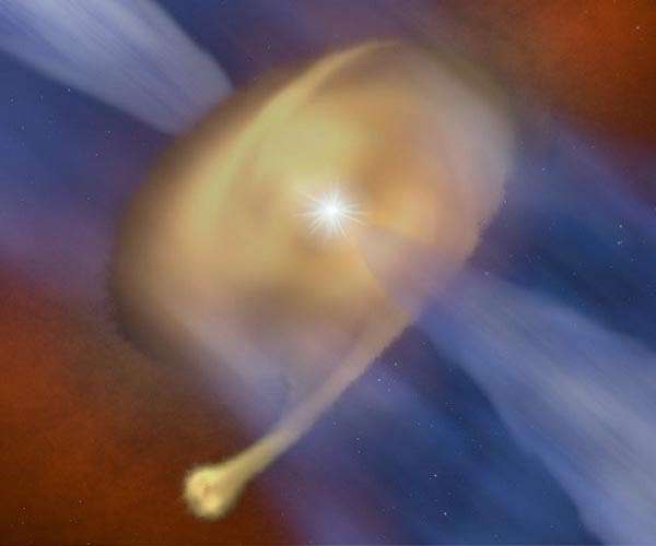 A young star caught forming like a planet