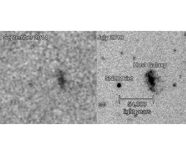 Observed explosion of monster star requires new supernova mechanism