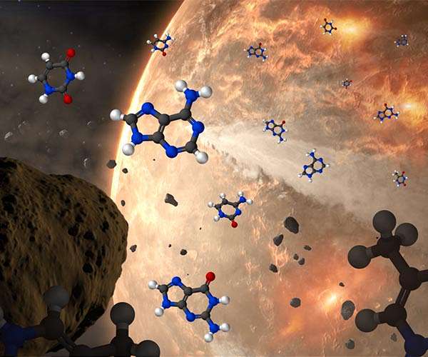 Could the blueprint for life have been generated in asteroids