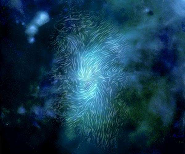 Magnetic fields force new perspective on center of Milky Way