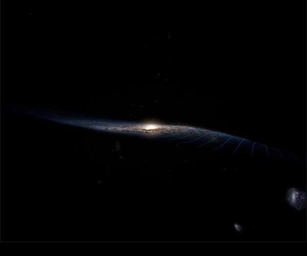 Milky Way's warp caused by galactic collision, Gaia suggests